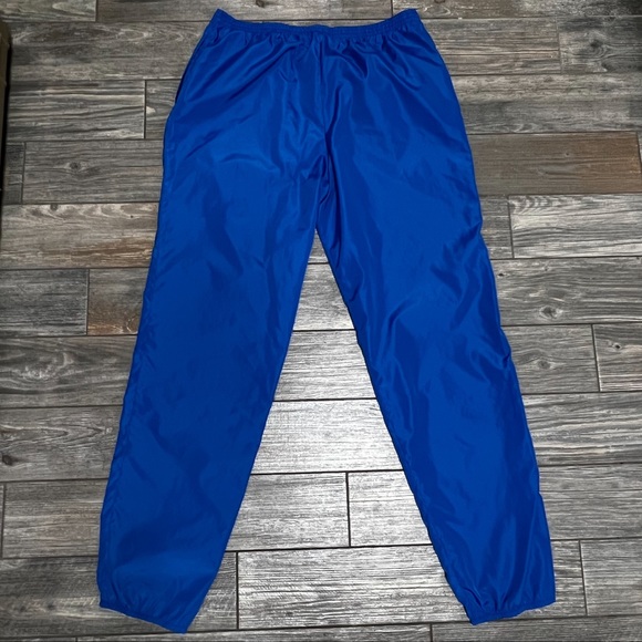 Vintage Nike Windbreaker Pants Royal Blue Men’s XL Extra Large Drawstring 34X34 - Picture 3 of 16